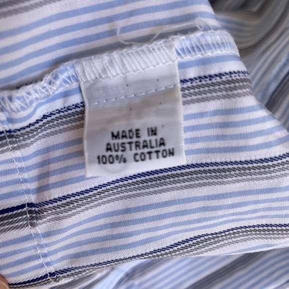 Gorgeous Zambelli Donna stripe button down shirt dress, size 6 - Picture 4 of 9